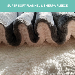 Super soft cream flannel sherpa fleece material close up photo