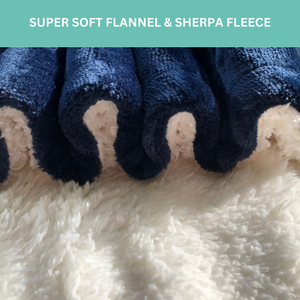 Super soft flannel sherpa fleece material